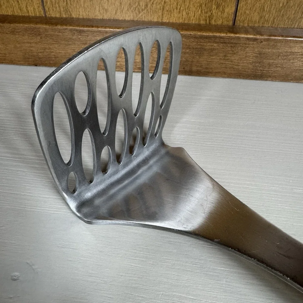 Vintage Copco Stainless Steel Kitchen Straining Spatula Odd Shape